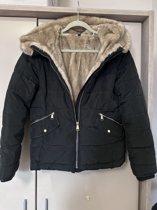 Дамско яке с качулка Zara Puffer Jacket - размер M