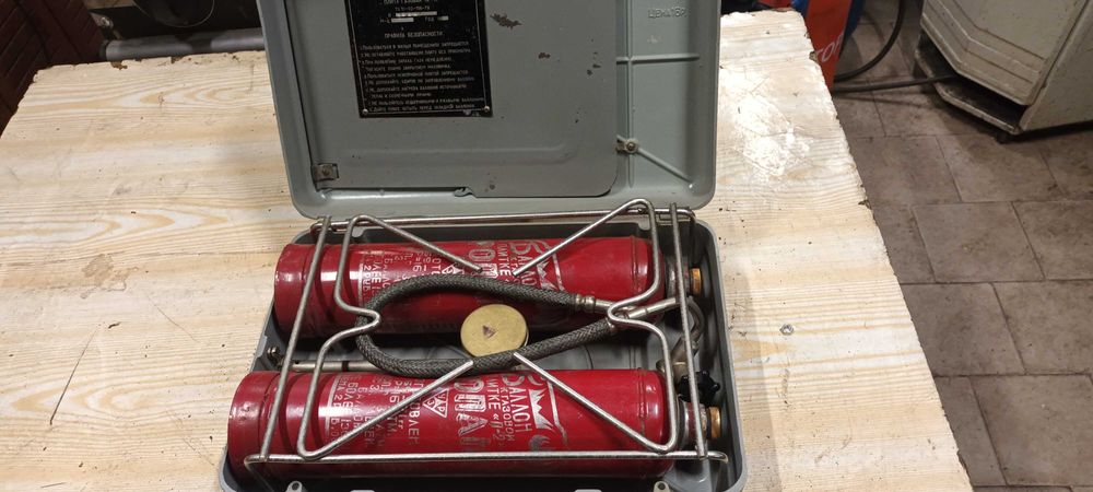 Руски газов преносим котлон с бутилки
