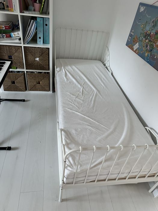 Vand pat IKEA reglabil 140-200 cm alb -fier forjat