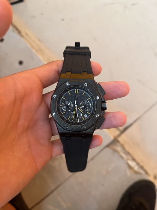 Audemars Piguet Royal Oak Offshore (Черна силиконова каишка)