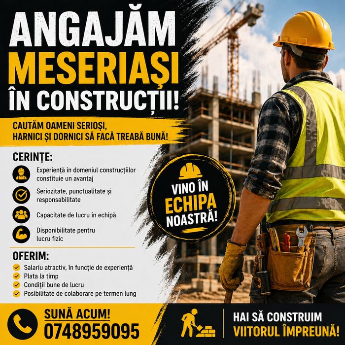 Caut meserias finisaje interioare și exterioare