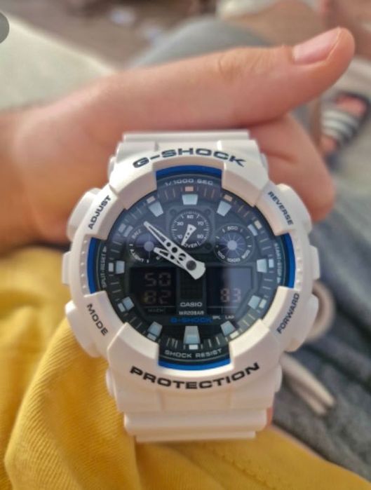 G shock 100B White
