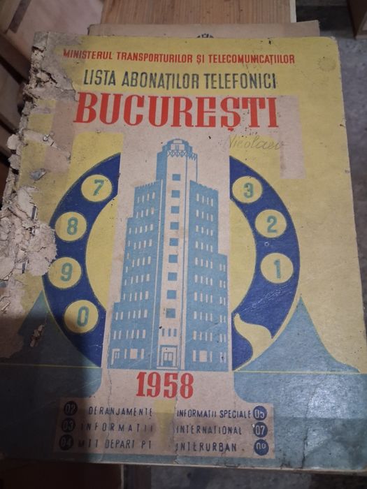 Carte telefon veche 1943
