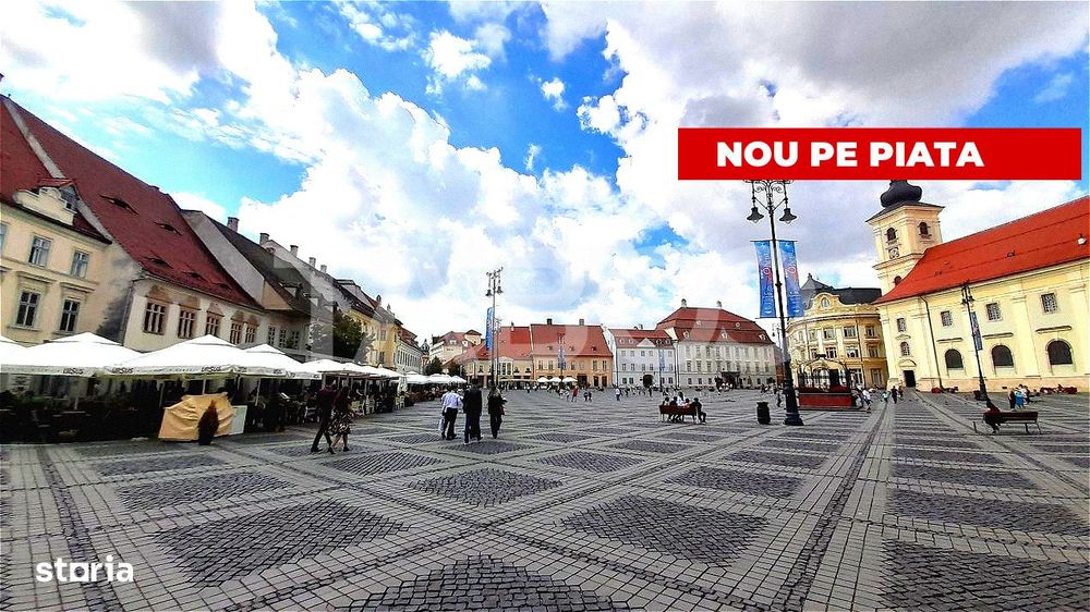 Spatiu comercial de vanzare 95 mpu cu vitrina de 6 m Piata Mare Sibiu