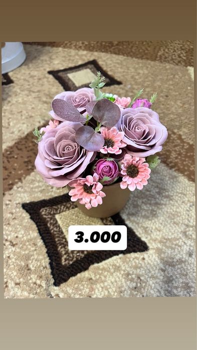 Мыльные цветы букеты