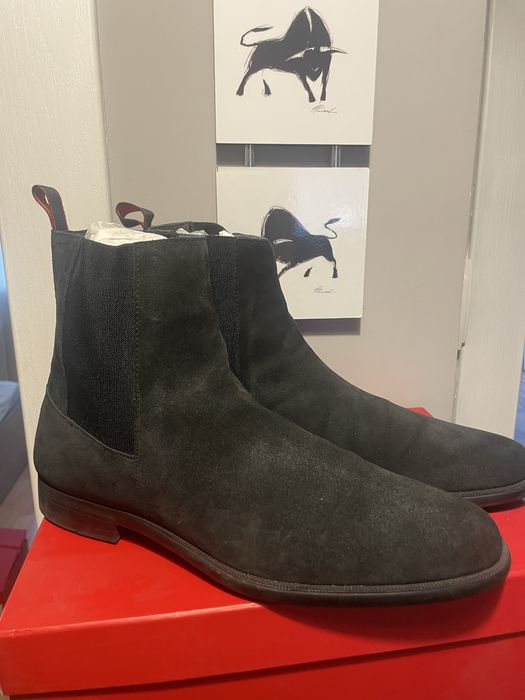 Мъжки велурени обувки Hugo Boss