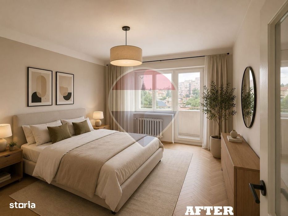 Apartament cu 3 camere de vânzare în zona Brailei