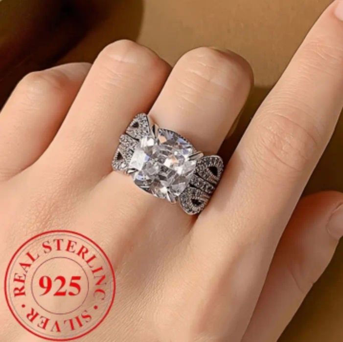 Невероятен масивен нов стебърен пръстен с печат и луксозна кутийка