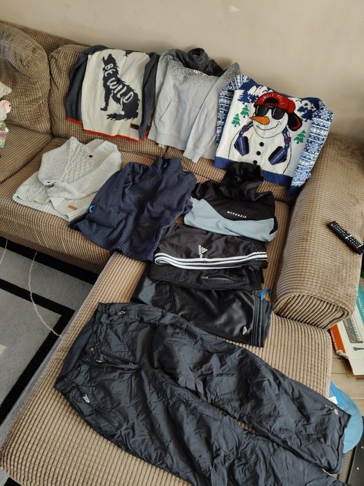 Два Лота дрехи есен зима за момче 11/12 год. 146 см/155