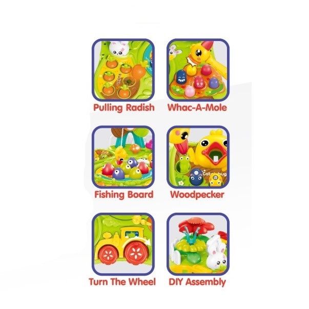 Занимателна музикална масичка - риболов, въдица, чукче,