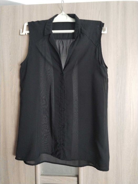 vand camasa neagra, din voal, de la H&M, mar. 40
