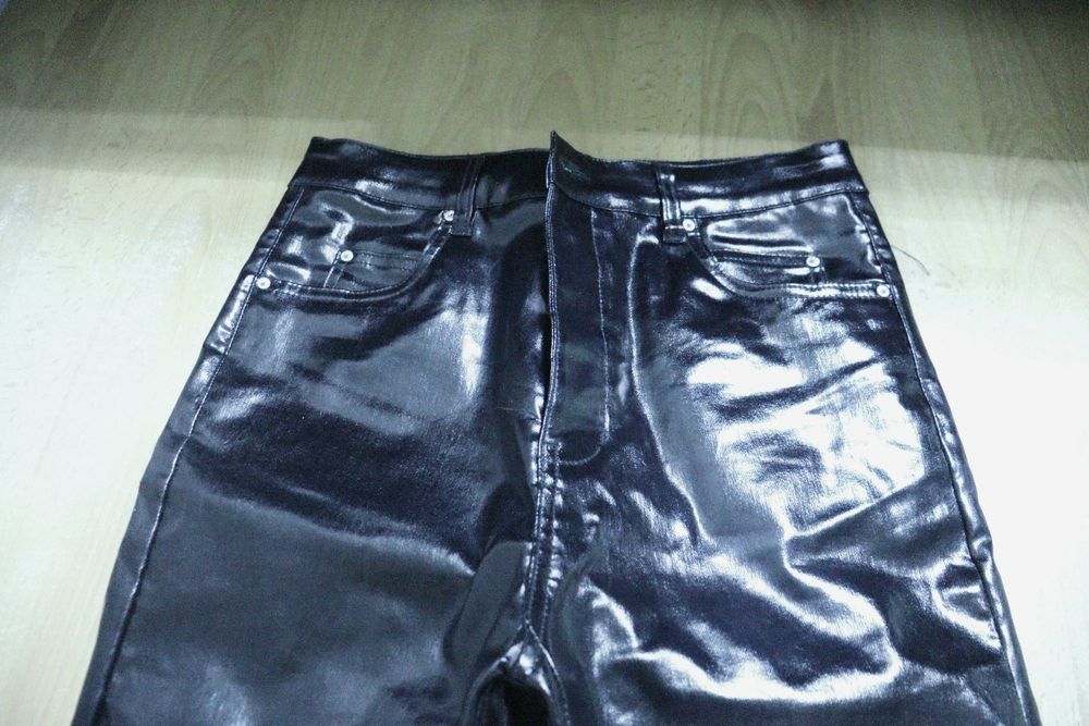 Rick owens heavy waxed джинсы