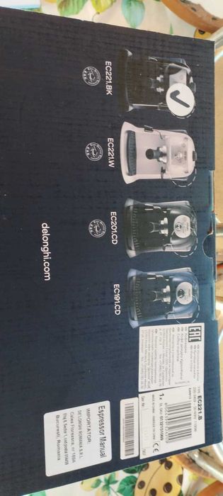 espressor manual DeLonghi EC221.Black