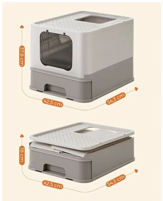 Котешка тоалетка Feandrea с капак