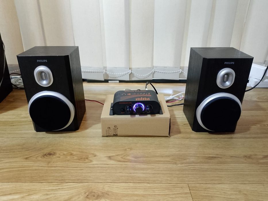 Mini Amplificator + Boxe Philips