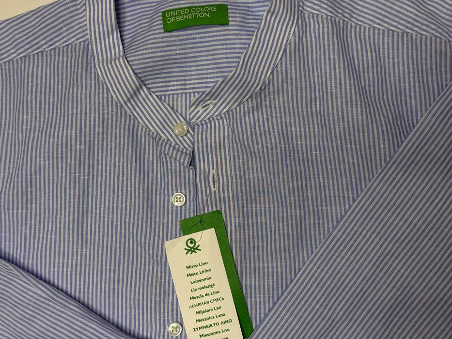 Продам рубашку из льна Benetton- оригинал