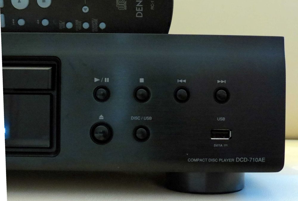 Compact Disc CD Denon DCD-710AE , High precision 24-bit 192 kHz D/A converter cu telecomanda