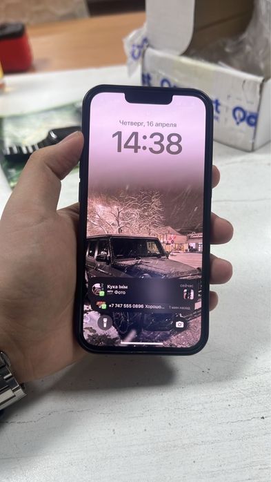 Айфон 13 белый все родное