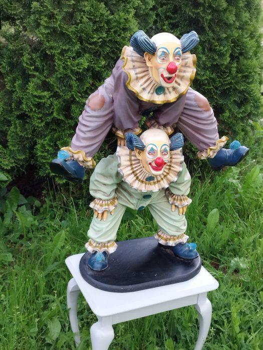 Колекционерска двойна фигура на клоун на  Jun Asilo от 1996
