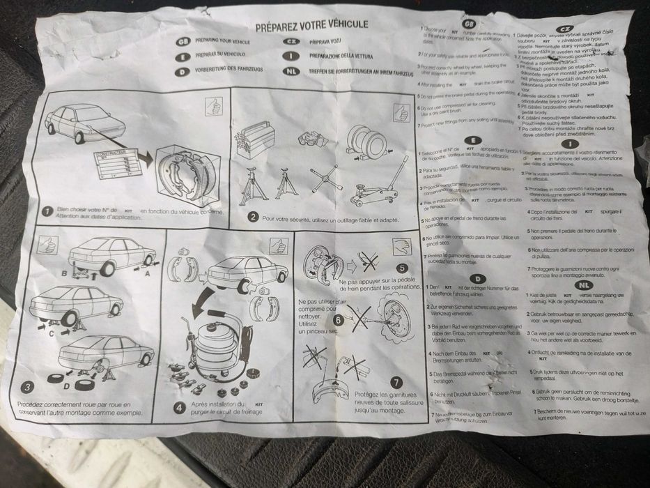 Saboți frână Lucas