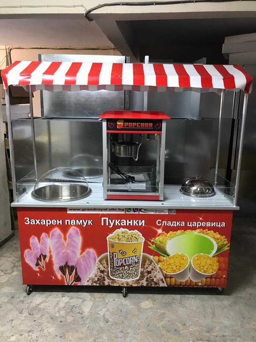 Колички за царевица на пара