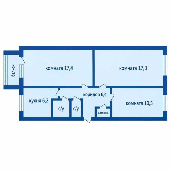 Продажа 3-комнатной квартиры