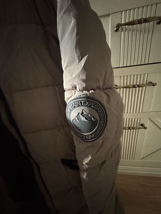 Пуховик-пальто девочковый