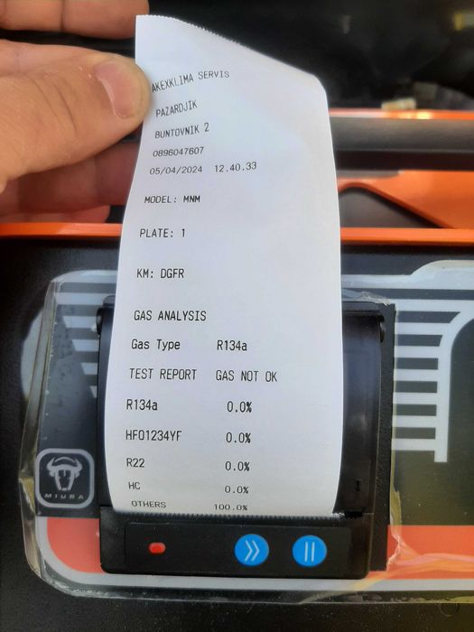 R1234yf, R134a анализ на вида и качеството на фреона