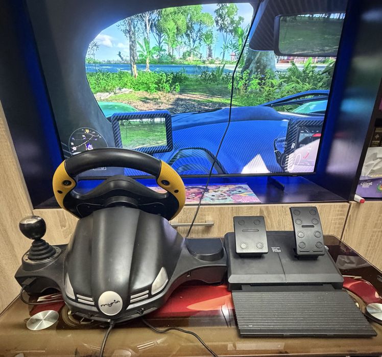 Volan gaming Myria MG7400 + pedale (PC / PS / Xbox)