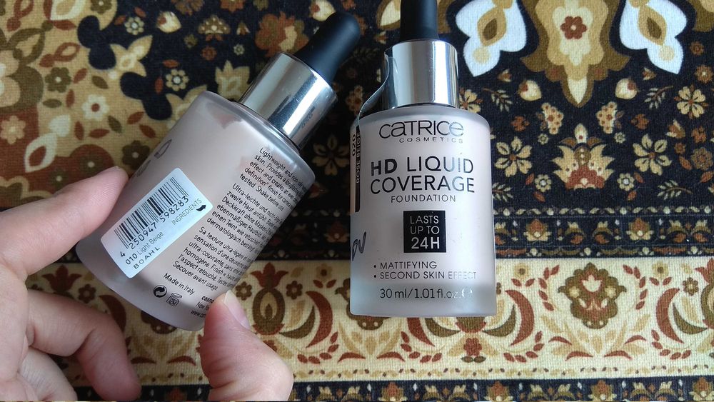 Тональная основа Catrice HD Liquid Coverage Foundation, тон 020, 30мл