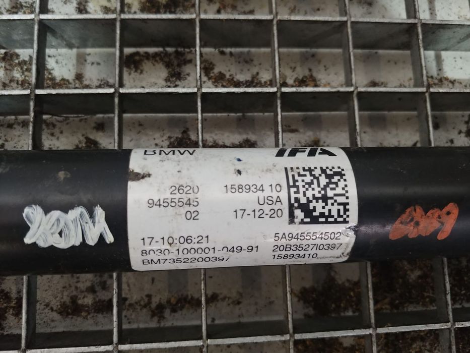 cardan mic fata  2.0 d bmw x3 g01 5a945554502  15893410 2620945554502
