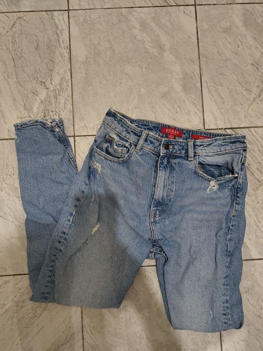 сини дънки guess