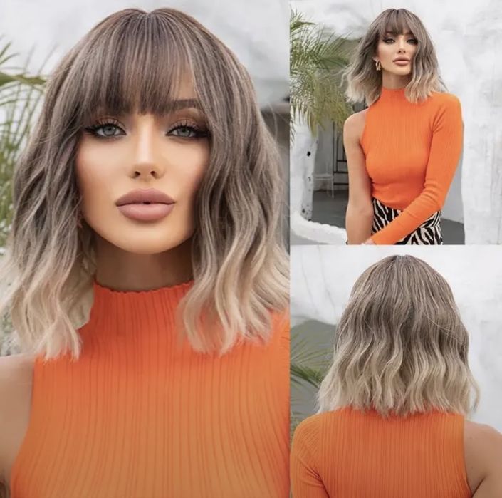 Парик каре с челкой