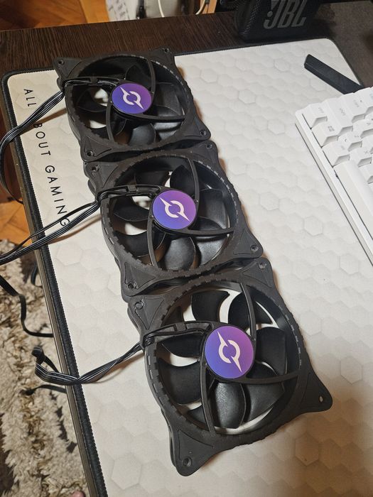 Set 3 ventilatoare AQIRYS + controller rgb