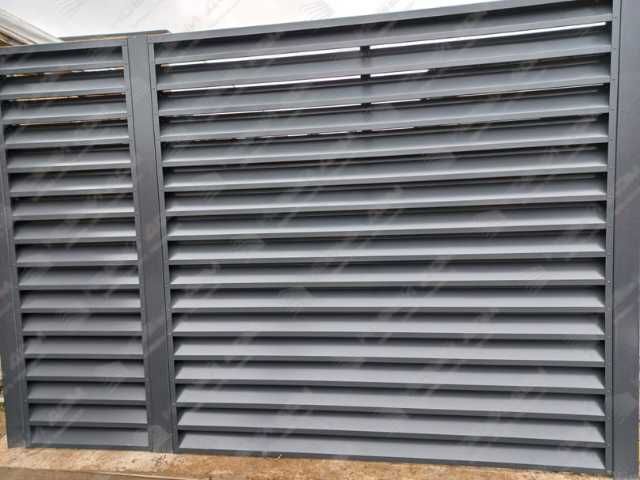 Забор жалюзи из металла