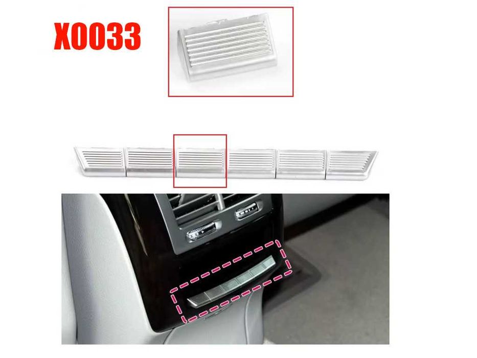 Бутон за заден климатик на Mercedes S-Class W221