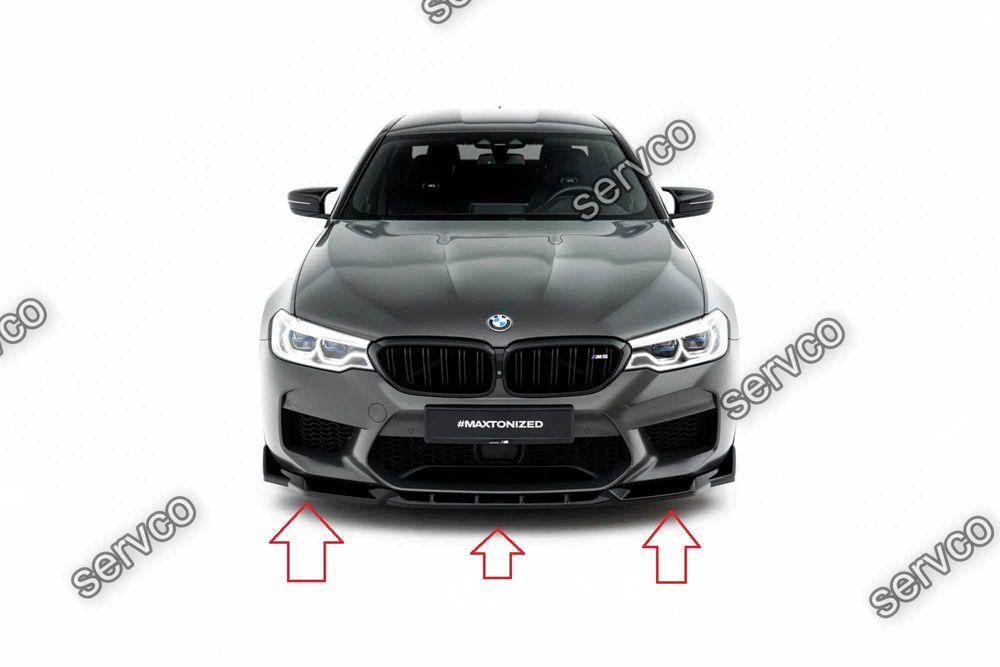 Prelungire splitter bara fata compatibil cu Bmw M5 F90 2017-2020 v7 - Maxton Design