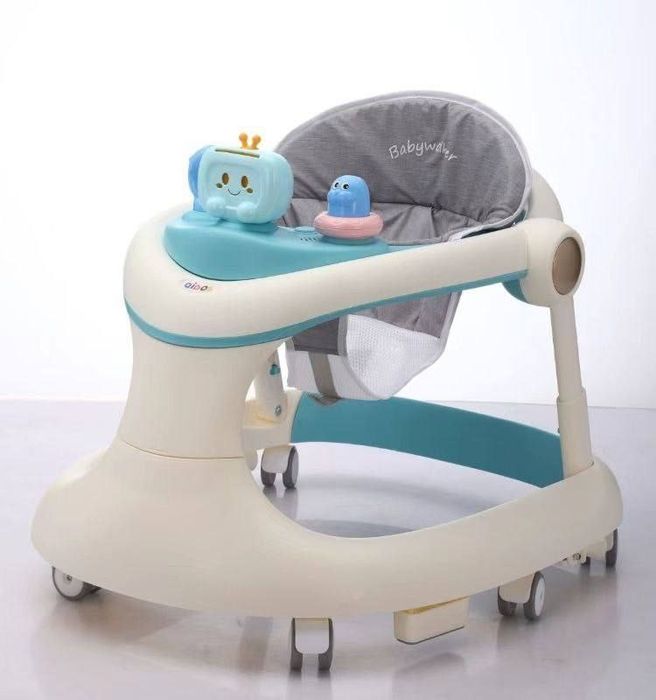 Детские ходунки Baby Walker (зелёный, многофункциональный)