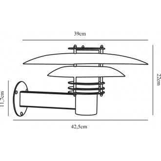 Lampă De Perete Phoenix Cupru