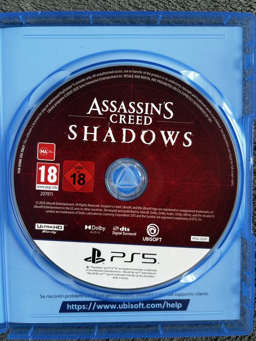 Assassins creed shadows AC PS5