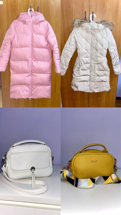 Пуховики и сумки