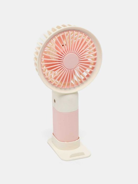 Mini qo'l ventilyatori, USB quvvatlash va stendli ish stoli, 2si 1da