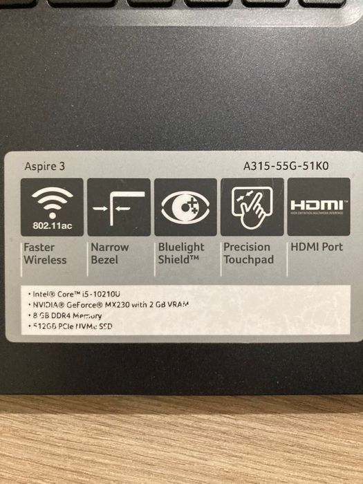 Ноутбук Aser Aspire 3