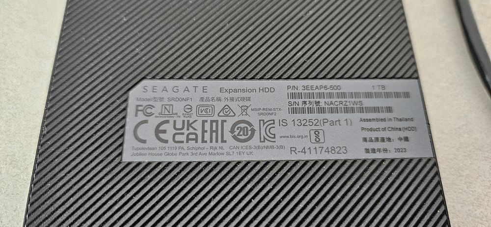 HDD extern Seagate 1TB 1000Gb Sata 3