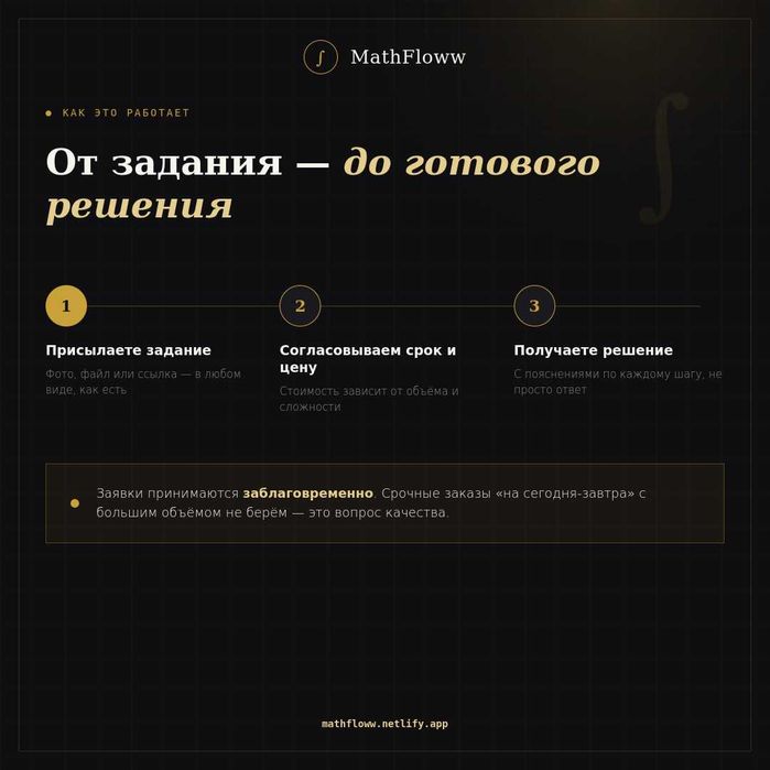 Решение задач по математике