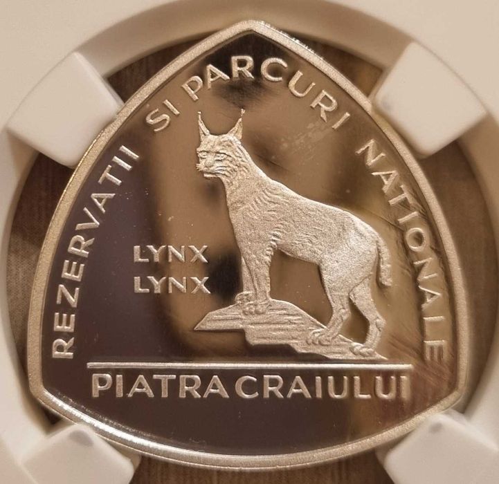 Set 3 monede 50 lei argint BNR Rezervatii si parcuri nat gradate NGC