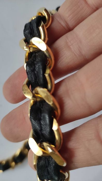 COSCI Италия дамски колан от естествена кожа и златна верига