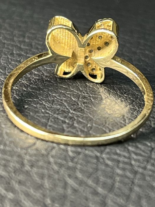 Златен пръстен уникален пеперуда ЧИСТО НОВ Gold prasten zlaten zlato