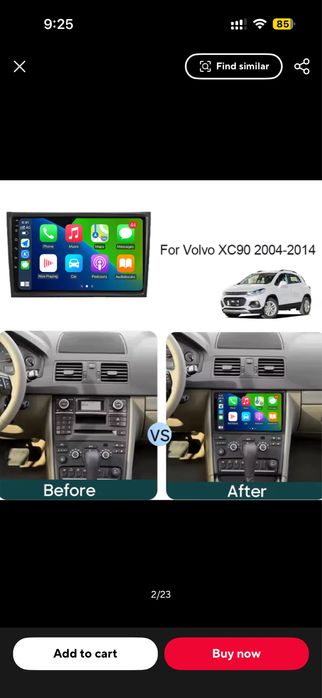 8-ядрена Мултимедия за Volvo XC90 (2002-2014) – 12GB RAM / 256GB / CarPlay