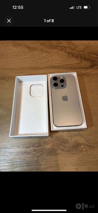 iPhone 15 pro natural titanium